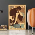 affiche boheme vintage