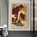 affiche boheme vintage