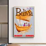 affiche bolivie vintage