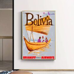 affiche bolivie vintage