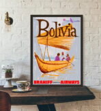 affiche bolivie vintage