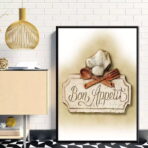 affiche bon appetit vintage