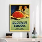 affiche boucherie vintage