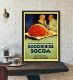 affiche boucherie vintage