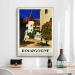 affiche bourgogne vintage
