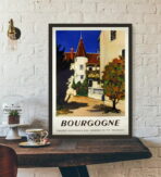 affiche bourgogne vintage