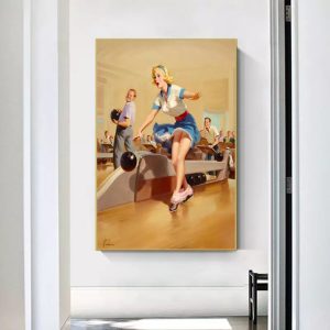 affiche bowling vintage