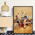 affiche bowling vintage