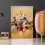 affiche bowling vintage