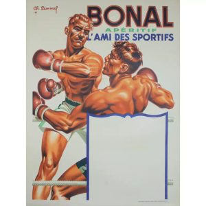 affiche boxe vintage