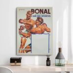 affiche boxe vintage