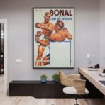 affiche boxe vintage