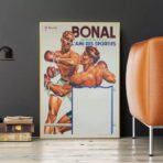 affiche boxe vintage