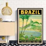 affiche bresil vintage