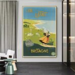 affiche bretagne vintage