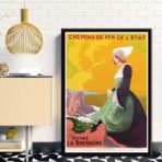 affiche bretonne vintage