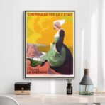 affiche bretonne vintage