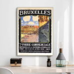 affiche bruxelles vintage