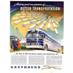 affiche bus vintage