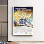 affiche bus vintage