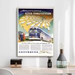 affiche bus vintage