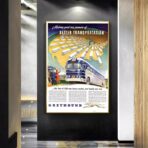 affiche bus vintage