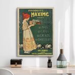 affiche cafe chocolat vintage