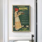 affiche cafe chocolat vintage