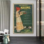 affiche cafe chocolat vintage