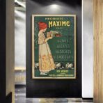 affiche cafe chocolat vintage