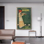 affiche cafe chocolat vintage