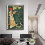 affiche cafe chocolat vintage