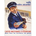 affiche caisse depargne vintage