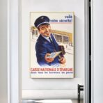 affiche caisse depargne vintage