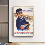 affiche caisse depargne vintage