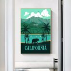 affiche californie vintage