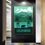 affiche californie vintage