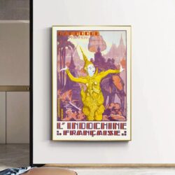 affiche cambodge vintage