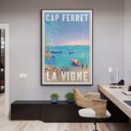 affiche cap ferret vintage