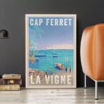 affiche cap ferret vintage
