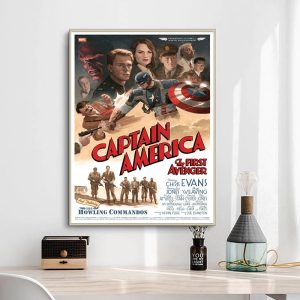 affiche captain america vintage