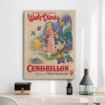 Affiche Vintage <br> Cendrillon Disney – Image 12