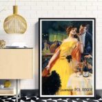 affiche champagne vintage