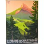 affiche chartreuse vintage