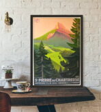 affiche chartreuse vintage