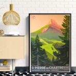 affiche chartreuse vintage