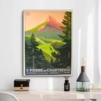affiche chartreuse vintage