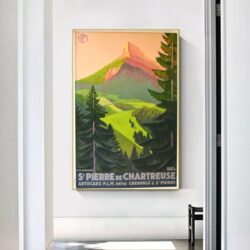 affiche chartreuse vintage