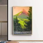 affiche chartreuse vintage