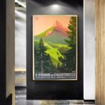 affiche chartreuse vintage